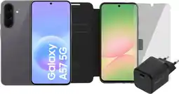 Coolblue Samsung Galaxy A57 128GB Grijs 5G Enterprise Edition + Compleet Accessoirepakket aanbieding