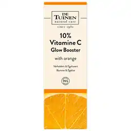 Holland & Barrett 2e product 50% korting | De Tuinen 10% Vitamine C Glow Skinbooster met Sinaasappel - 30ml aanbieding
