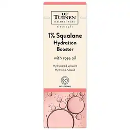 Holland & Barrett 2e product 50% korting | De Tuinen 1% Squalane Hydration Skinbooster met Rozenolie - 30ml aanbieding