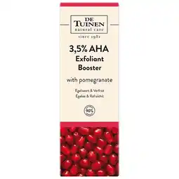 Holland & Barrett 2e product 50% korting | De Tuinen 3,5% AHA Exfoliant Skinbooster met Granaatappel - 30 ml aanbieding