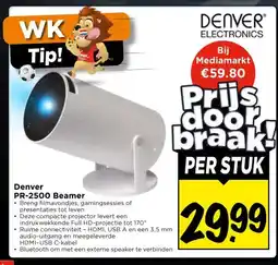 Vomar Voordeelmarkt Denver PR-2500 Beamer aanbieding