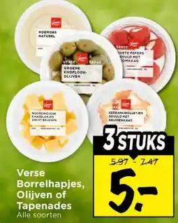 Vomar Voordeelmarkt Verse Borrelhapjes, Olijven of Tapenades aanbieding