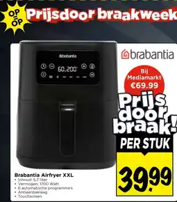 Vomar Voordeelmarkt Brabantia Airfryer XXL aanbieding