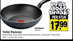 Vomar Voordeelmarkt Tefal Pannen Wokpan aanbieding