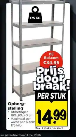Vomar Voordeelmarkt Opberg- stelling aanbieding