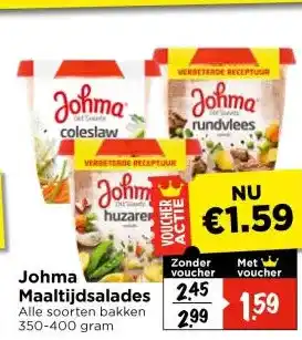 Vomar Voordeelmarkt Johma Maaltijdsalades aanbieding