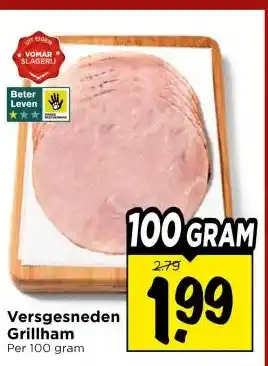 Vomar Voordeelmarkt Versgesneden Grillham aanbieding