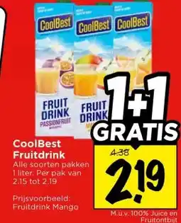 Vomar Voordeelmarkt CoolBest Fruitdrink aanbieding