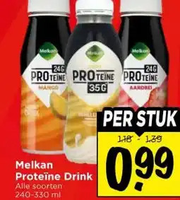Vomar Voordeelmarkt Melkan Proteïne Drink aanbieding