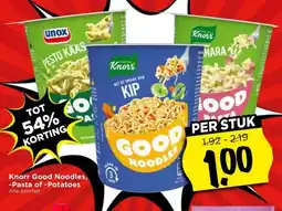 Vomar Voordeelmarkt Knorr Good Noodles, -Pasta of -Potatoes aanbieding