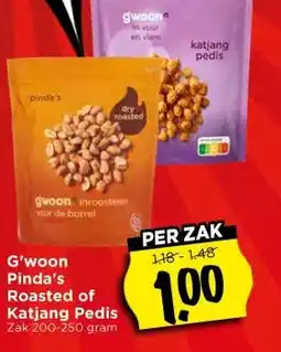 Vomar Voordeelmarkt G'woon Pinda's Roasted of Katjang Pedis aanbieding