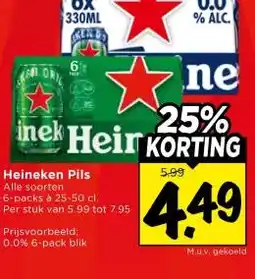 Vomar Voordeelmarkt Heineken Pils aanbieding