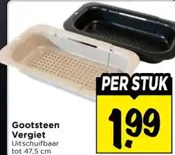 Vomar Voordeelmarkt Gootsteen Vergiet aanbieding