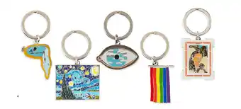 MoMa Design Store MoMA Artist Enamel Keyrings aanbieding