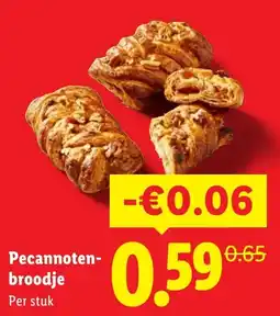 Lidl Pecannoten broodje aanbieding