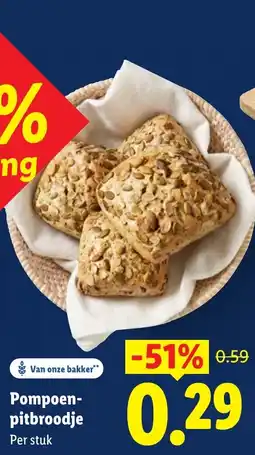 Lidl Pompoen pitbroodje aanbieding