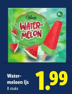 Lidl Water meloen ijs aanbieding