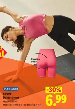 Lidl Crivit Dames short aanbieding