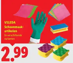 Lidl Vileda schoonmaak- artikelen aanbieding