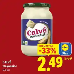 Lidl Calvé mayonaise aanbieding