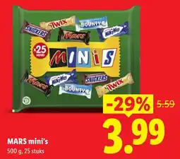 Lidl Mars mini's aanbieding