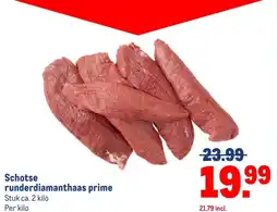 Makro Schote runderdiamanthaas prime aanbieding