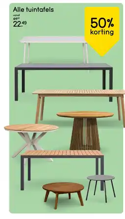 Leen Bakker Alle tuintafels aanbieding