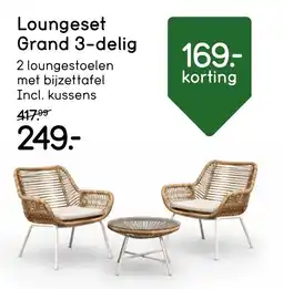 Leen Bakker Loungeset Grand 3-delig aanbieding