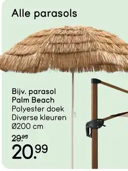 Leen Bakker Alle parasols aanbieding