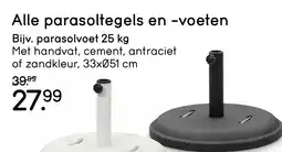 Leen Bakker Alle parasoltegels en voeten aanbieding