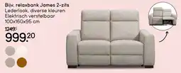 Leen Bakker Relaxbank james 2-zits aanbieding