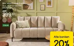 Leen Bakker Bank esmee 3-zits aanbieding