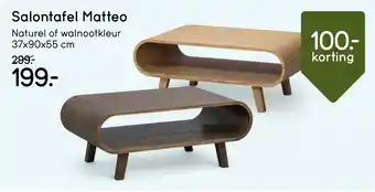Leen Bakker Salontafel Matteo aanbieding