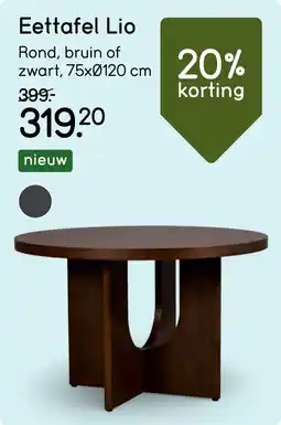 Leen Bakker Eettafel Lio aanbieding