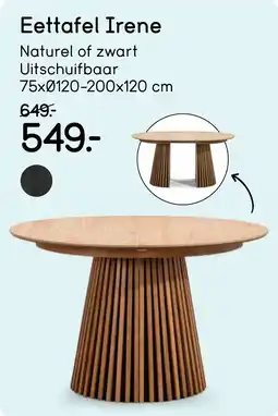 Leen Bakker Eettafel Irene aanbieding