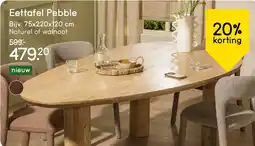 Leen Bakker Eettafel Pebble aanbieding