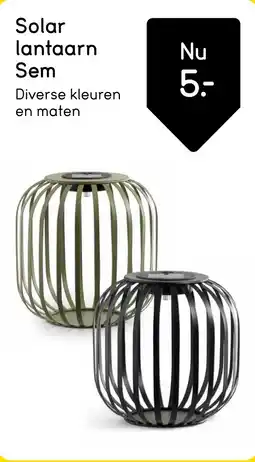 Leen Bakker Solar lantaarn Sem aanbieding