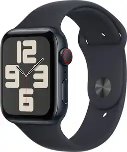 Bol.com Apple Watch SE 2023 - GPS + Cellular - 44mm Midnight Aluminium Case with Midnight Sport Band - S/M aanbieding