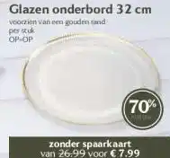 Boon`s Markt Glazen onderbord 32 cm aanbieding