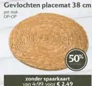 Boon`s Markt Gevlochten placemat 38 cm aanbieding