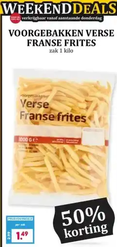 Boon`s Markt VOORGEBAKKEN VERSE FRANSE FRITES aanbieding