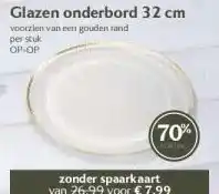 Boon`s Markt Glazen onderbord 32 cm aanbieding