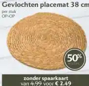 Boon`s Markt Gevlochten placemat 38 cm aanbieding