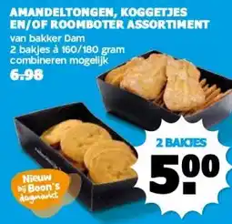 Boon`s Markt AMANDELTONGEN, KOGGETJES EN/OF ROOMBOTER ASSORTIMENT aanbieding