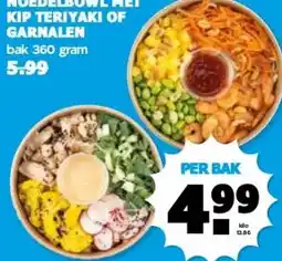 Boon`s Markt NOEDELBOWL MET KIP TERIYAKI OF GARNALEN aanbieding