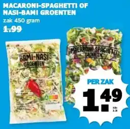 Boon`s Markt MACARONI-SPAGHETTI OF NASI-BAMI GROENTEN aanbieding