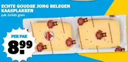 Boon`s Markt ECHTE GOUDSE JONG BELEGEN KAASPLAKKEN aanbieding