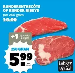 Boon`s Markt RUNDERENTRECÔTE OF RUNDER RIBEYE aanbieding
