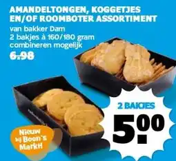 Boon`s Markt AMANDELTONGEN, KOGGETJES EN/OF ROOMBOTER ASSORTIMENT aanbieding