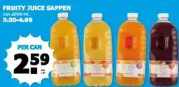 Boon`s Markt FRUITY JUICE SAPPEN aanbieding